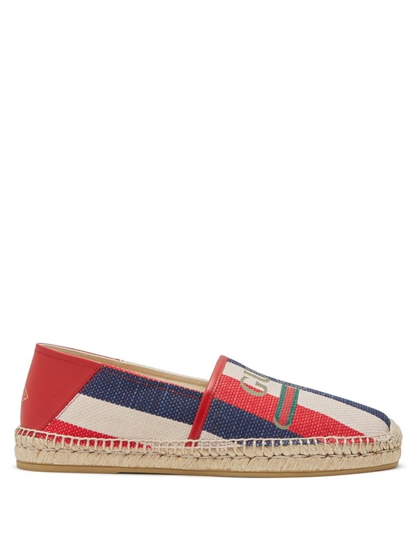 100% AUTHENTIC NEW MEN GUCCI SYLVIE ESPADRILLES UK 9/US 10