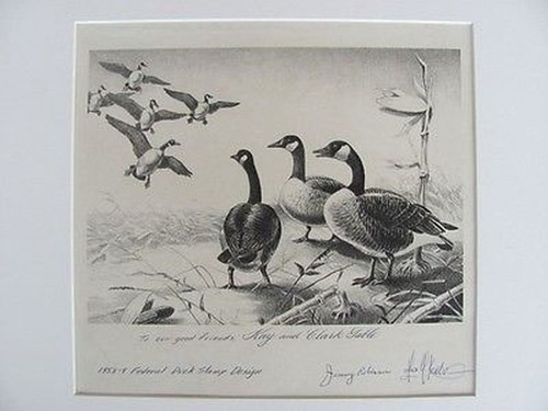 RARE 1958 Les Kouba Federal Duck Print Clark Gable Estate OFFER #RW251300DSS - Picture 3 of 12