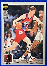 1994-95 Collector's Choice Silver Signature 76ers Card #76 Shawn Bradley