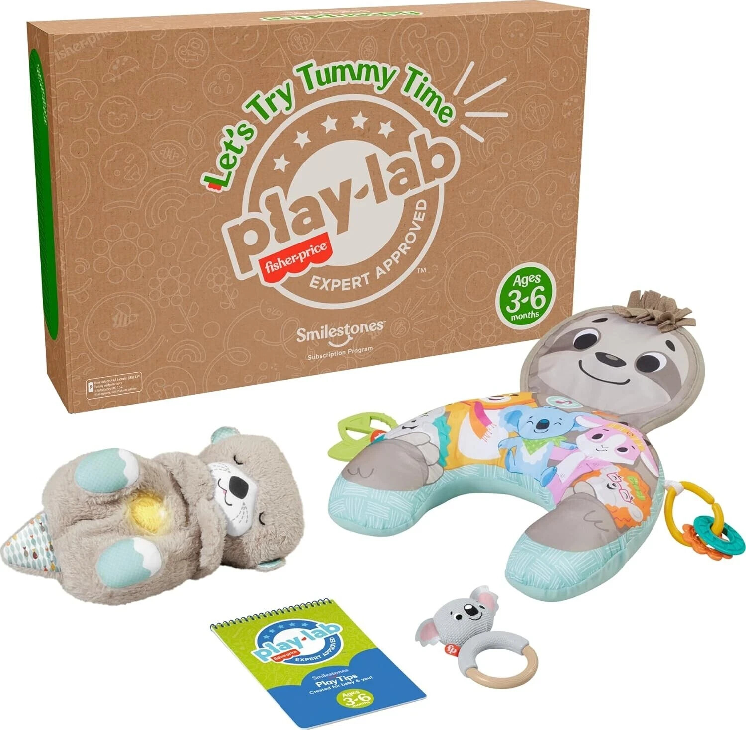 Fisher-Price Baby Spielset Let’s Try Bauchzeit Geschenkset, Entwicklungsspielzeug
