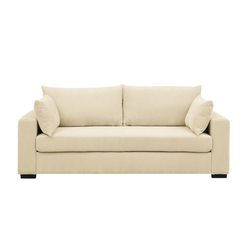 79" Wide Soft Corduroy Sofa – Comfy 3-Seat Couch for Living Room