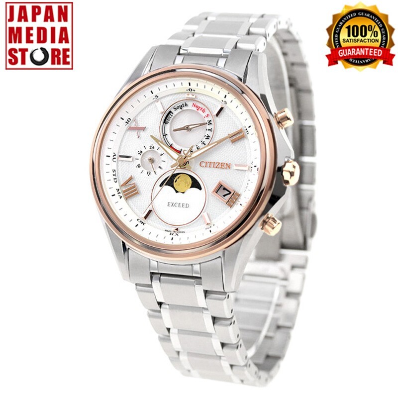 Citizen EXCEED BY1026-65A Moon Phase Eco-Drive Titanium Solar Men