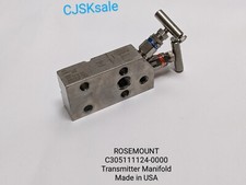 ROSEMOUNT C305111124-0000 Transmitter Manifold Made In USA (USED).