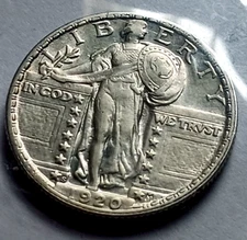 1920 S  STANDING LIBERTY QUARTER, ORIGINAL