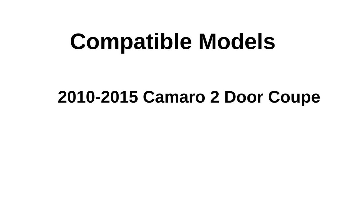 Driver Side Left Door Window Glass For 2010-2015 Chevy Camaro 2-Door Coupe – K&L