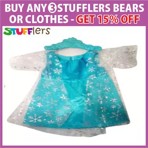 Soft Plush Toys – FROZEN Elsa Clothing Outfit by Stufflers - Picture 2 of 13
