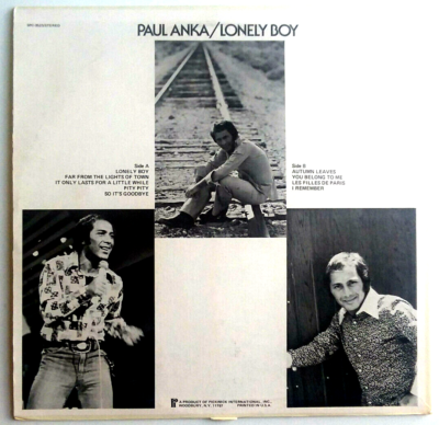 レコード ☆ Paul Anka - Lonely Boy / レコード