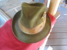 Vintage Dobbs Game Bird 5th Ave New York Men's Brown Felt Fedora Hat 7 1/8