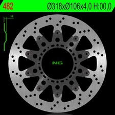 NG DISQUE DE FREIN AVANT HONDA NSR 125 93-03 FLOTTANT (318X106X4.0MM) (6X8.5MM) 