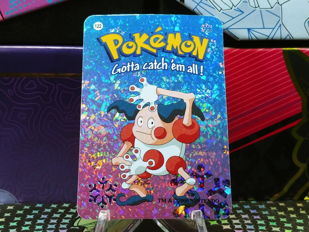 Pokemon Nintendo Vending Prism Holo Vintage Sticker #122 Mr. Mime