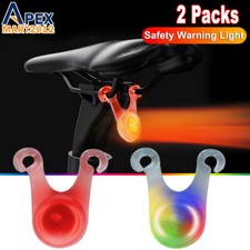 2PCS LED Bike Tail Lights Bicycle Safety Cycling Safety Flashing Warning Lamps