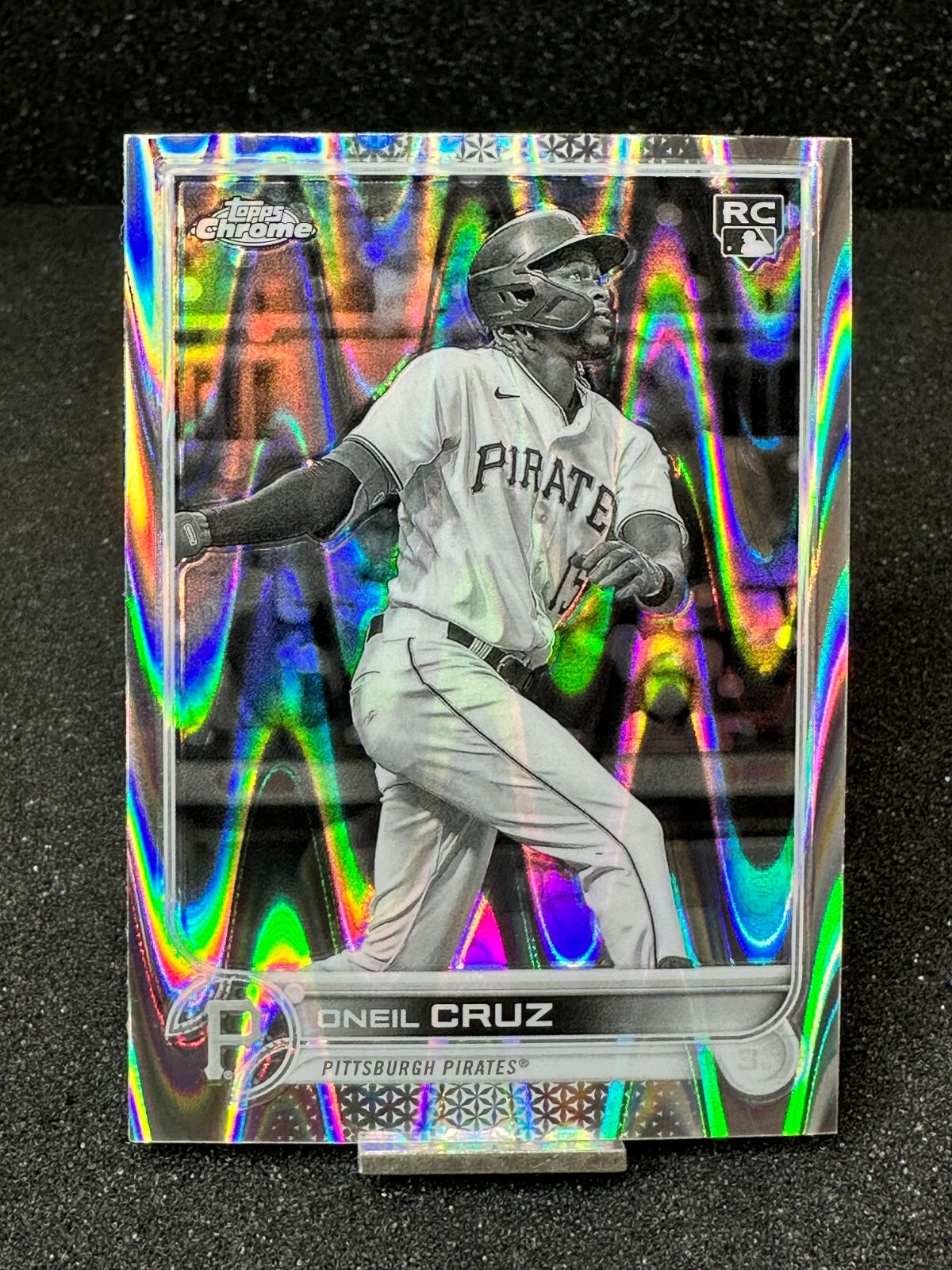 2022 Topps Chrome Sonic  ONEIL CRUZ  RC  #128  Black & White RayWave
