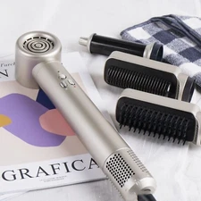 Gold Multifunctional 6 in 1 Hair Care Automatic Hair Dryer