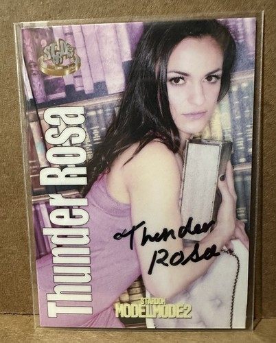 Thunder Rosa Signed 2015 Stardom Collection Autograph Model Mode 2 #81 SP 🥀 AEW