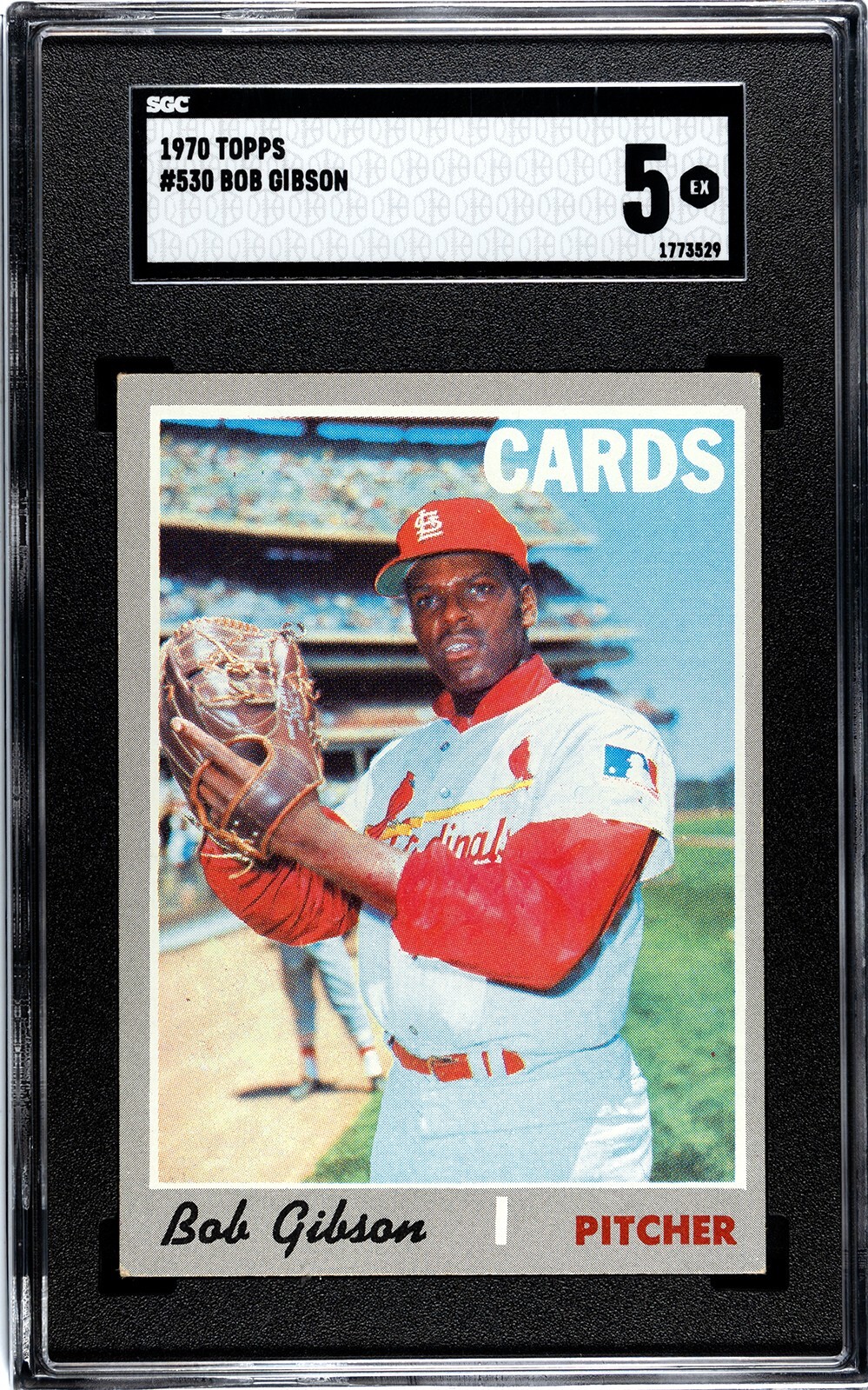 1970 Topps #530 Bob Gibson SGC 5
