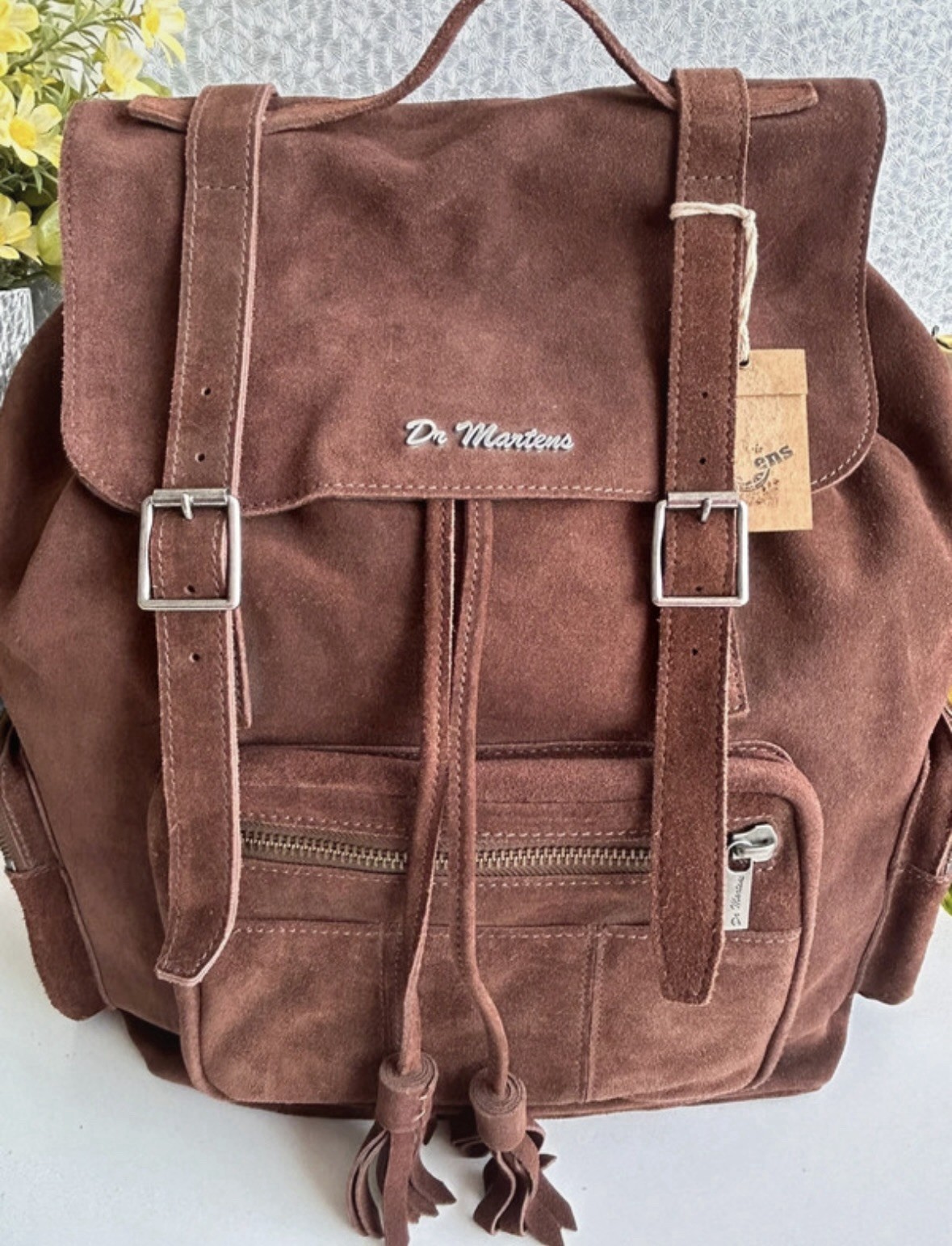 Dr Martens Big Slouch Backpack in E.H Suede - Chocolate *Very Rare* image 2