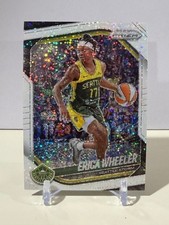 2025 WNBA Panini Prizm Erica Wheeler WHITE SPARKLE Card SUPER SHORT PRINT