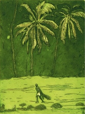 Peter Doig, Pelikan kleines Poster ungerahmt auffällig 