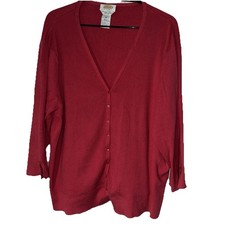 3x Talbots Women Red Cardigan