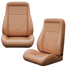 2 Pcs Universal Pvc Obs Style Car Seats W Dual Slider Low Back Race Bucket Seats 2 Pcs Universal Pvc Obs Style Car Seats W Dual Slider Low Back Race Bucket Seats