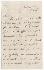 John Lindley (1799-1865) Signed Letter Autographed Father of Modern Orchidology