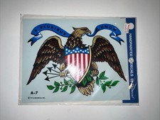 Americana Patriotic Water slide Decals Vintage New On Package Large Lot