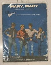 The Monkees Sheet Music For Mary Mary *Please Read Description*