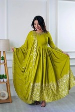 GOWN SALWAR KAMEEZ PAKISTANI INDIAN WEDDING PARTY WEAR DRESS BOLLYWOOD SUIT NEW