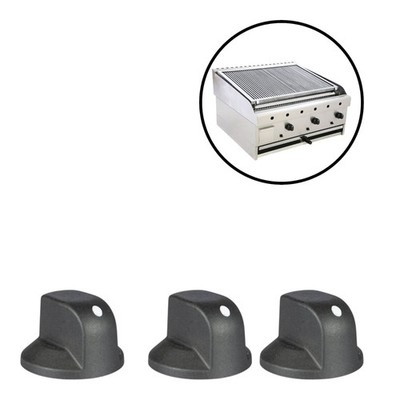 TORBOGEN GRILL BEDIENKNOPF FÜR ALLE GAS CHAR GRILL STEUERVENTIL MODELLE X 3