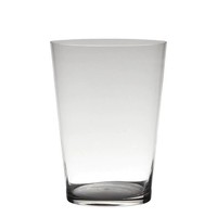 Dekoglas, Vase Conical Konisch Rund H. 40Cm D. 25Cm Transparent Glas Hakbijl