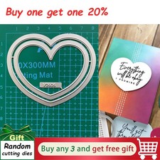 Simple Nested Hearts Cutting Dies Scrapbooking Embossing Paper Crafts Stencils