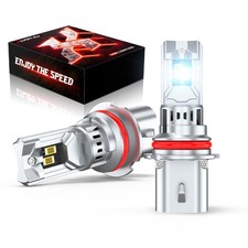 A Pair 9007 LED Headlight Bulbs Hi Lo Beam for Dodge Ram 1500 2500 3500 02-2005