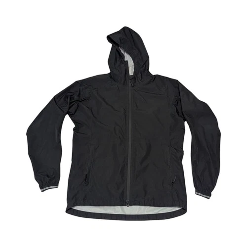 Bearded Goat Aberdeen Rain Jacket Black Hooded Waterproof Mens Medium Gorpcore - product listing photo