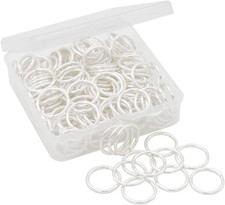 100Pcs Open Jump Rings 20Mm Silver Jewelry Connectors for Jewelry Findings Makin