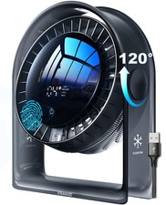 2025 New Desk Fan, Quiet Air Circulator Mini Fan for Bedroom, Portable Smart ...