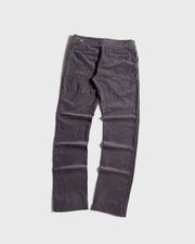 Vtg 2006 Gucci by Tom Ford Deep Corduroy Metal Logos Purple Women's Slim Pants