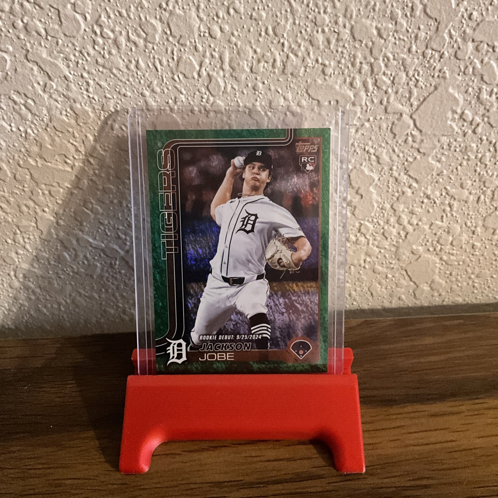 2025 Topps Series 2 - Jackson Jobe #490 Green Holofoil /99 (RC)