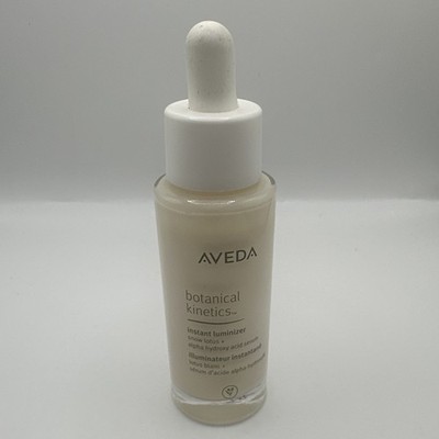 Aveda Botanical Kinetics Instant Luminizer Snow Lotus + AHA Serum 1oz Tested