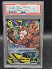 2025 ONE PIECE PRB02-PREMIUM BOOSTER SPECIAL ALT ART 119 TRAFALGAR LAW PSA 10