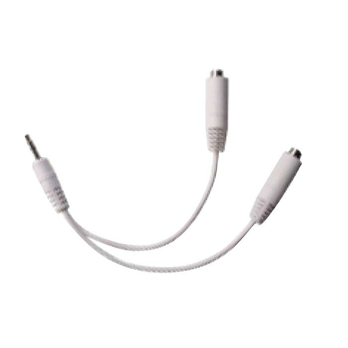 Electrovision 3.5mm TRS Mini-Jack Plug To 2x 3.5mm Stereo Mini-Jack Sockets S...