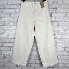 MADEWELL  128 Curvy Emmett Tile White Wide-Leg Jean Jeans sz 30 NO693