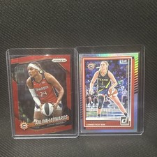 2025 Panini Prizm WNBA Aaliyah Edwards Red Pandora Prizm #102 /199 Sun