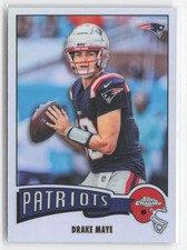 2025 Topps Chrome Drake Maye 1975 Variation Refractor #1975-23 