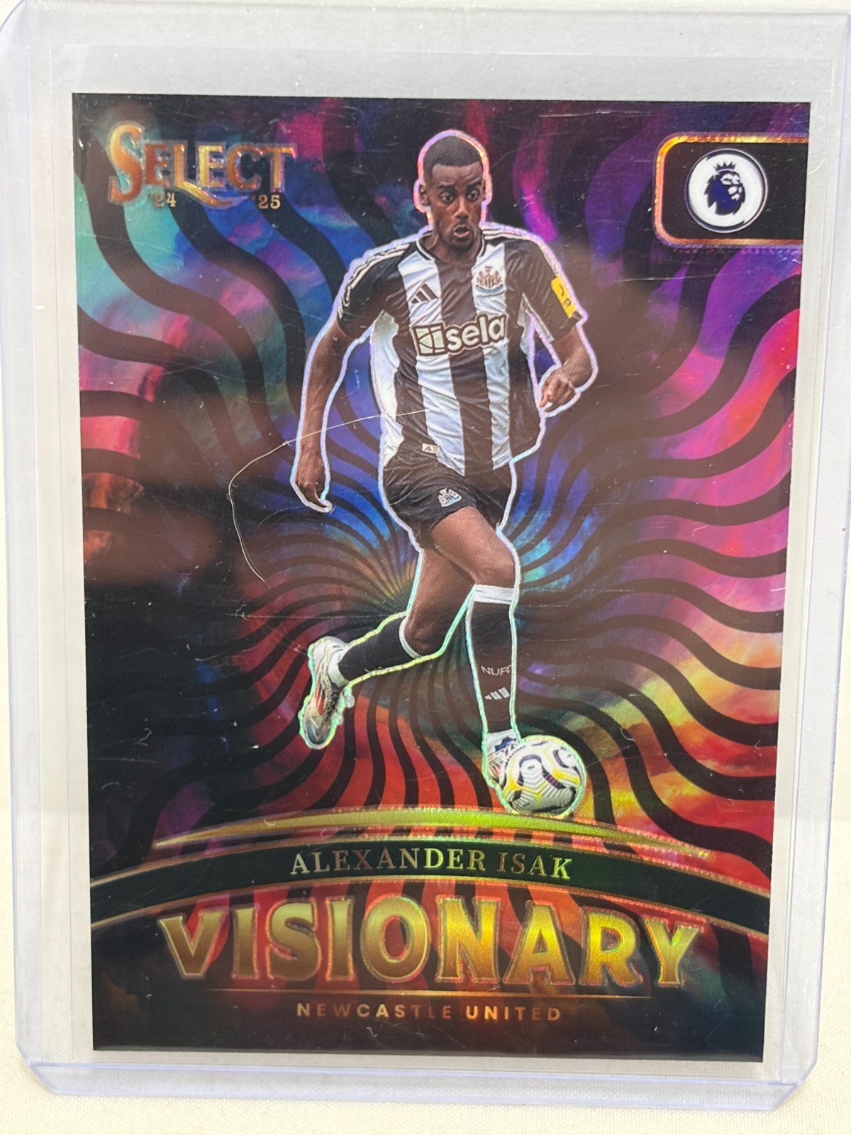 2024-25 Panini Select Premier League Alexander Isak #13 Visionary Case Hit