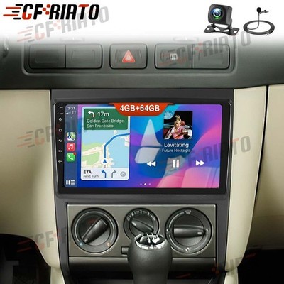 9'' Android 15 Apple Carplay Radio Für VW Golf 4 Bora 1J Navi RDS WIFI 4G+64G KAM