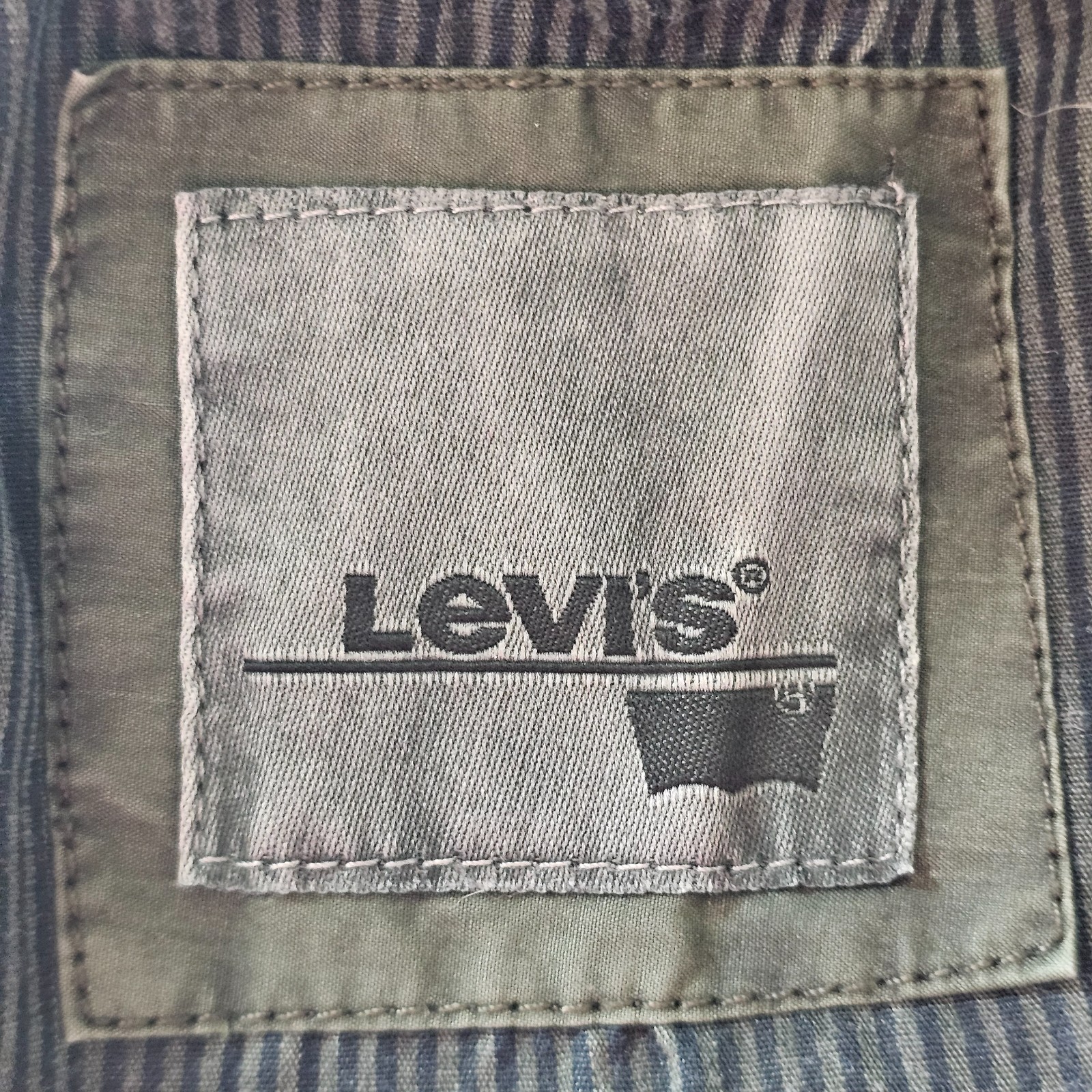 Levis Utility Jacket Womens Extra Small Green Hoo… - image 7