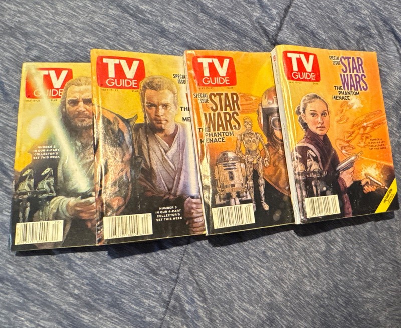 TV Guide Star Wars Special Edition May 1977 Lot of 4 Issues, English