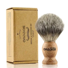 Shaving Brush, Handmade Pure Badger Hair Brush with Natural Manchurian Ash Wood