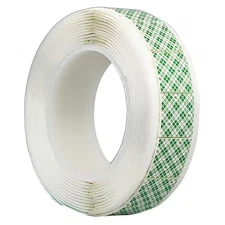 3M 4466W Double-Sided Foam Tape, 3/4 In W, 3/4 In L, 1/16 In, Polyethylene