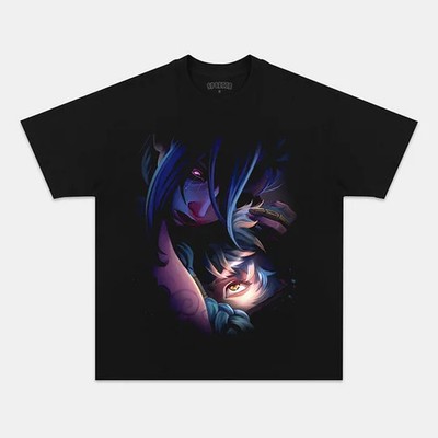 Arcane Jinx T-Shirt League of Legends Custom Graphic Cotton Unisex Tee